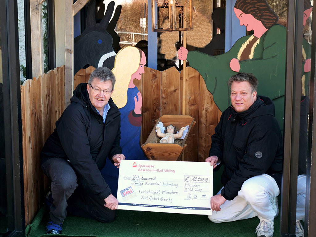 Spendenübergabe für unglaubliche 10.000 €